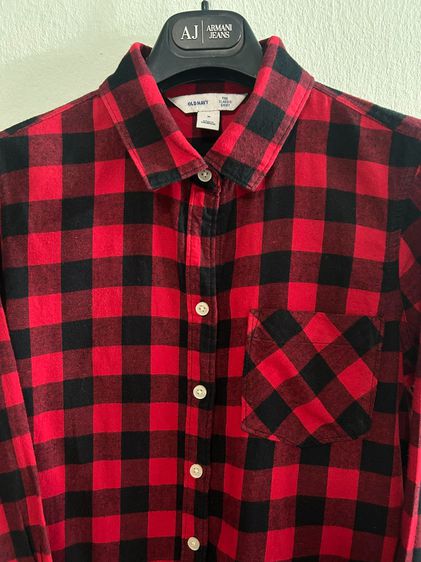 🌈 เสื้อเชิ้ตลายสก๊อต แบรนด์ Old Navy(โอลด์ เนวี) แท้💯🌈 รูปที่ 4