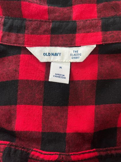 🌈 เสื้อเชิ้ตลายสก๊อต แบรนด์ Old Navy(โอลด์ เนวี) แท้💯🌈 รูปที่ 8