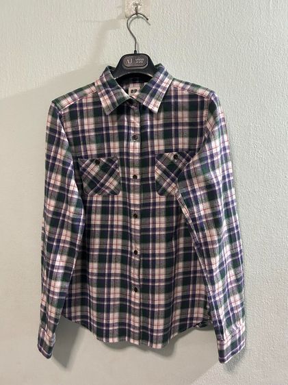 🌈 เสื้อเชิ้ตลายสก๊อต แบรนด์ Uniqlo(ยูนิโคล่) แท้💯🌈 รูปที่ 3