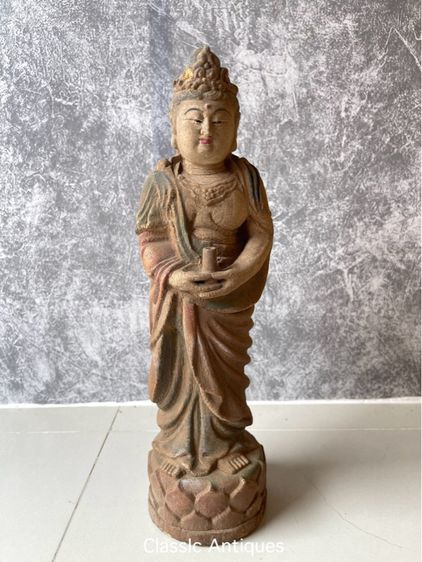 เจ้าแม่กวนอิม ไม้แกะสลักเก่าสะสมA1