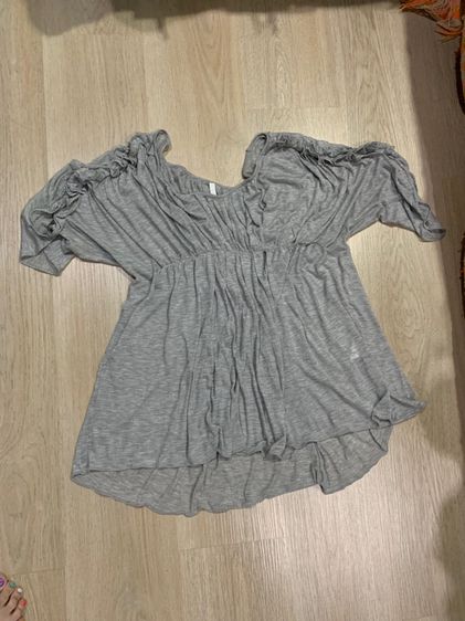 เสื้อยืดผ้านิ่ม  นิ่มเหมือนไม่ได้ใส่ งานแฟชั่น  แฟชั่นเกาหลี  ใส่คู่กับ กางเองเอวสูงหรือเอวต่ำ  Freesize  รูปที่ 3