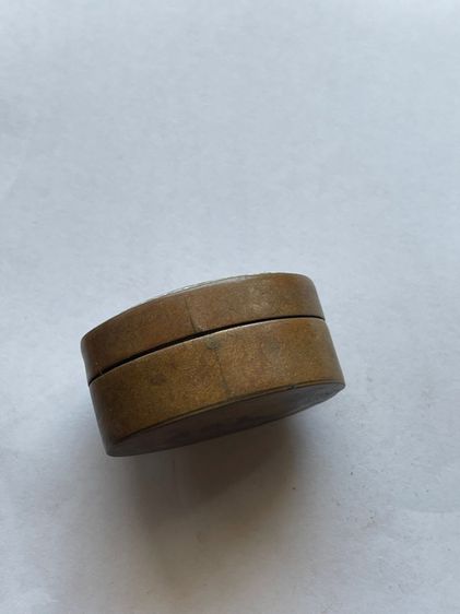 ตลับสีผึ้ง ทองเหลืองลงยาโบราณB8 รูปที่ 3