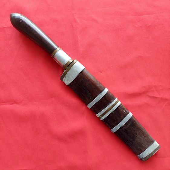 มีดหมอ หลวงพ่อเดิม วัดหนองโพ จ.นครสวรรค์ มีดควาญช้าง ขนาดใหญ่ ใบมีด11.5นิ้ว ยาวรวม20นิ้ว รับประกันแท้ตลอดชีพ รูปที่ 3