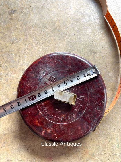 ตลับ สายวัดที่ดิน แบ็คกาไลโบราณเก่าสะสม รูปที่ 8