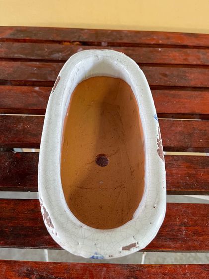 กระถาง ทรงอ่าง ลายดอกไม้สะสม รูปที่ 8