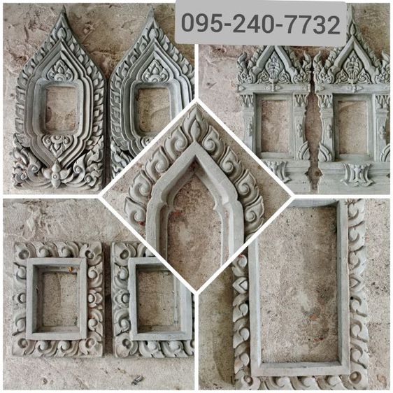 กรอบอัฐิ กรอบรูป งานปูนปั้น ช่องใส่กระดูกงานปูน รูปที่ 2