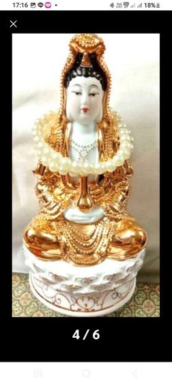 องค์เทพกวนอิม พร้อมสร้อยมุกกระปุกสโรมิก รูปที่ 4