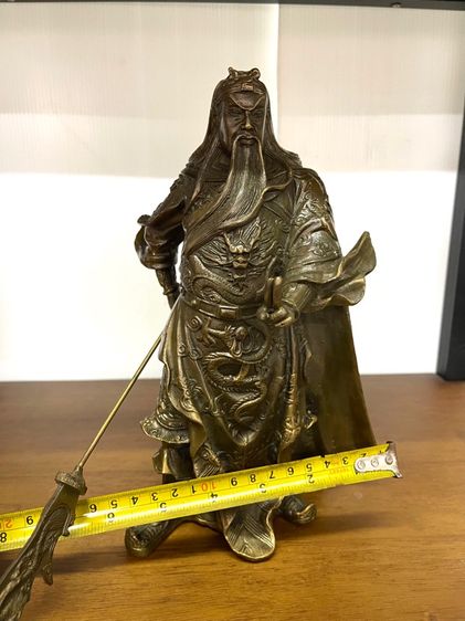 เทพเจ้ากวนอู ปางบัญชาการ ทองเหลืองA23 รูปที่ 18