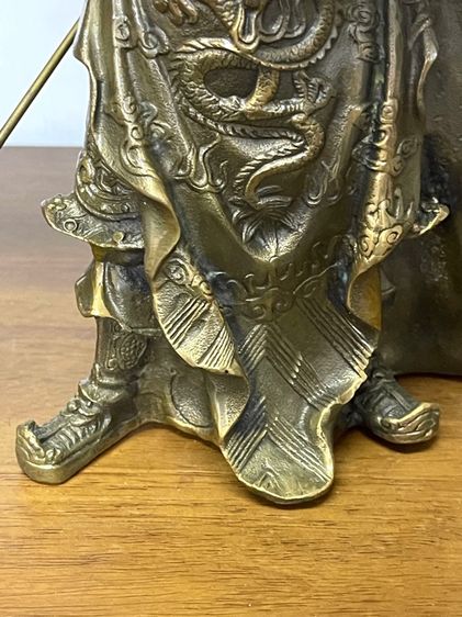 เทพเจ้ากวนอู ปางบัญชาการ ทองเหลืองA23 รูปที่ 6