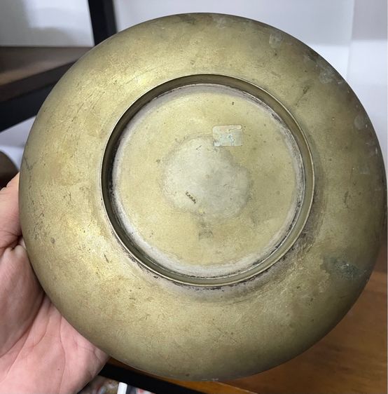 เชี่ยนหมาก ทองเหลืองโบราณ แกะลายดอกไม้ระย้า เก่าสะสม รูปที่ 14