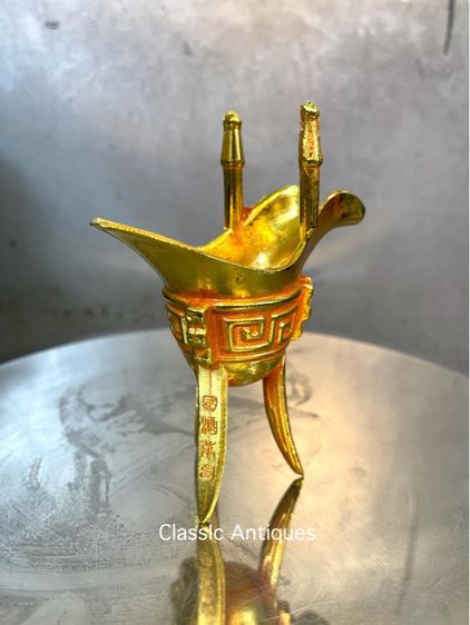 จอก3ขา กะไหล่ทอง สะสม รูปที่ 9