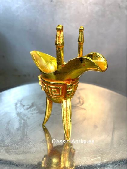 จอก3ขา กะไหล่ทอง สะสม รูปที่ 8