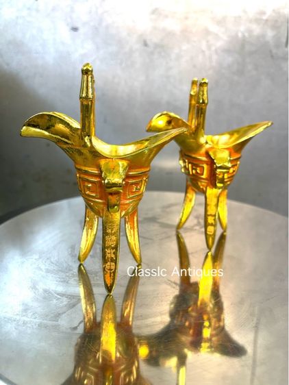 จอก3ขา กะไหล่ทอง สะสม รูปที่ 3