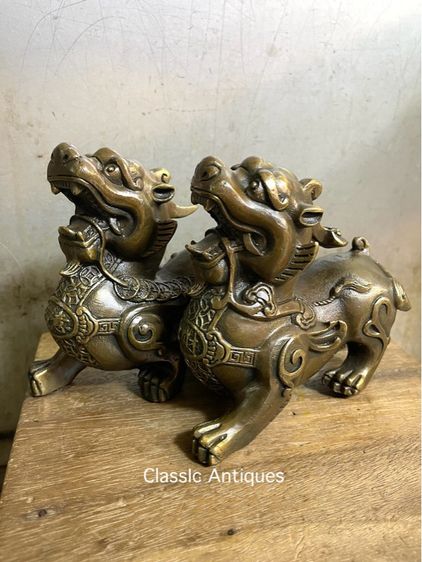 ปี่เซี้ย คู่ทองเหลืองสะสม A1 รูปที่ 2