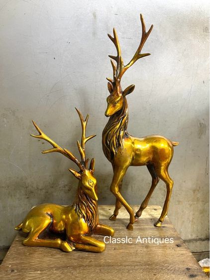 กวาง คู่ทองเหลืองสะสมA4 รูปที่ 4