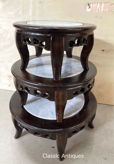 กี่ไม้ หน้าหินอ่อน สะสม รูปที่ 3