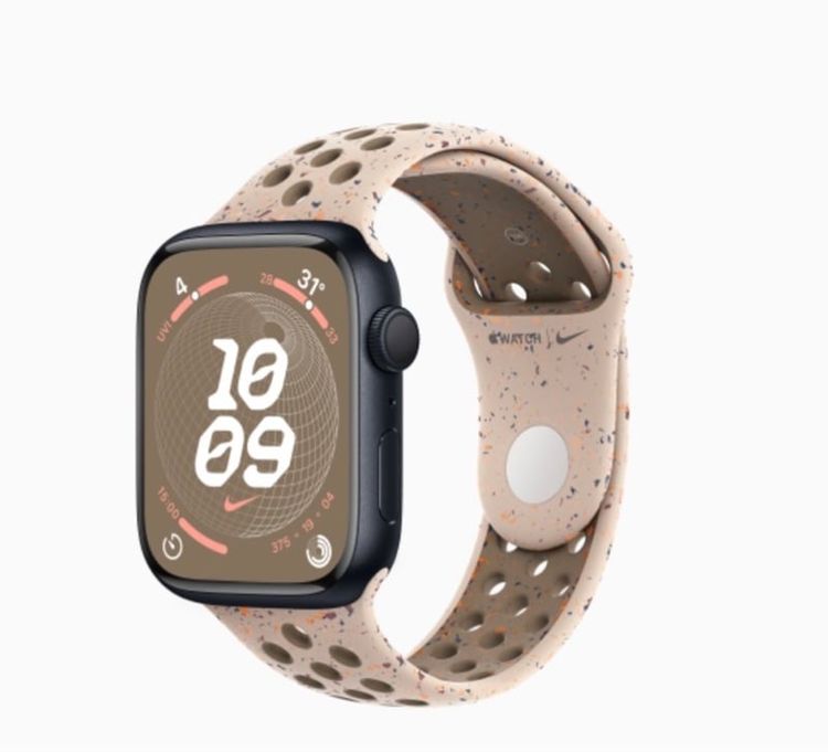 ดำ อื่นๆ Apple Watch Series 9 รุ่น GPS ตัวเรือนอะลูมิเนียม สีมิดไนท์ 45 มม. 