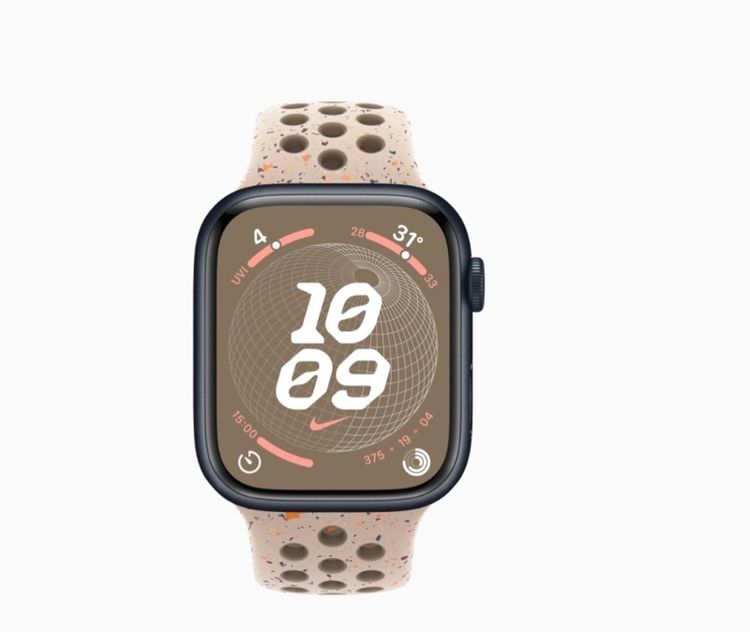 Apple Watch Series 9 รุ่น GPS ตัวเรือนอะลูมิเนียม สีมิดไนท์ 45 มม.  รูปที่ 5