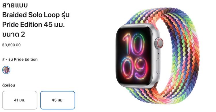 Apple Watch Series 9 รุ่น GPS ตัวเรือนอะลูมิเนียม สีมิดไนท์ 45 มม.  รูปที่ 3