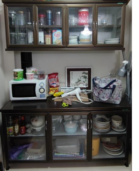 อะลูมิเนียม ตู้กับข้าวล่าง บน