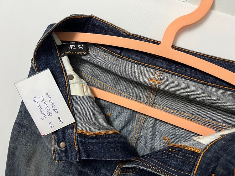ยีนส์ nudie thin finn org dry twill ของแท้  รูปที่ 8