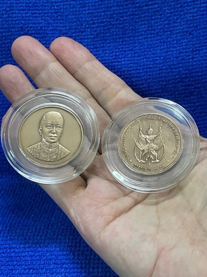 เหรียญทองแดงรัชกาลที่ 2 ด้านหลังรูปครุฑหยุดนาค เนื้อทองแดงปี 2539 รูปที่ 16