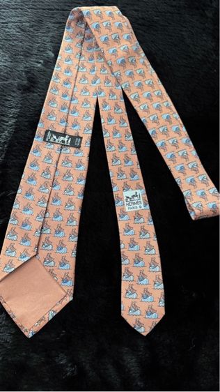 HERMÈS เนคไทผ้าไหม  รูปที่ 7