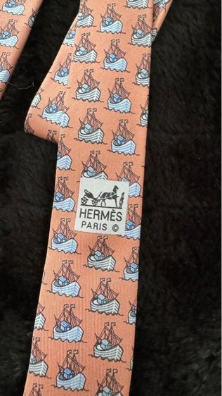 HERMÈS เนคไทผ้าไหม  รูปที่ 6