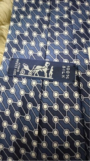 HERMES  Necktie Made in France  รูปที่ 3