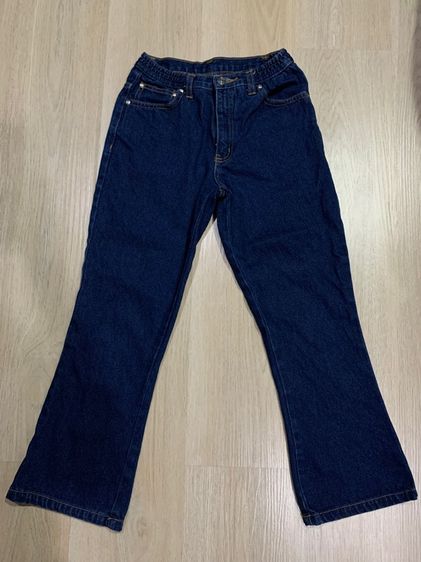 กางเกงยีนส์สีเข้ม  ฟาดสวยๆ เนื้อผ้าดี สวยงามมาก made in Japan ใส่แล้วทรงสวย ดูผอมเพียว รูปที่ 3