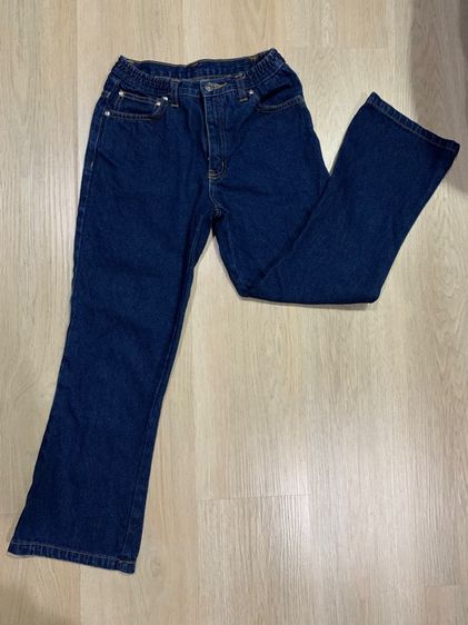 กางเกงยีนส์สีเข้ม  ฟาดสวยๆ เนื้อผ้าดี สวยงามมาก made in Japan ใส่แล้วทรงสวย ดูผอมเพียว รูปที่ 4