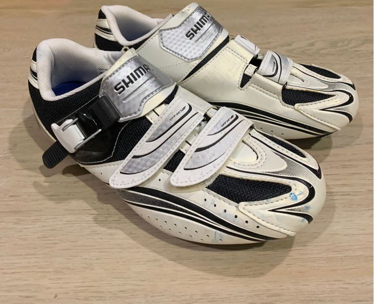 รองเท้าคลีท รองเท้า ปั่นจักรยานเสื้อหมอบ  shimano รุ่น SH-R087WR size 41 น้ำหนักเบา ตามสภาพ ล็อคในตัว  รูปที่ 2