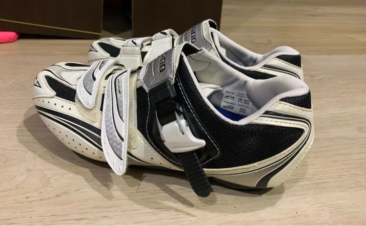 รองเท้าคลีท รองเท้า ปั่นจักรยานเสื้อหมอบ  shimano รุ่น SH-R087WR size 41 น้ำหนักเบา ตามสภาพ ล็อคในตัว  รูปที่ 5