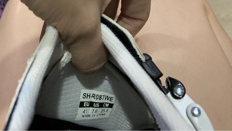รองเท้าคลีท รองเท้า ปั่นจักรยานเสื้อหมอบ  shimano รุ่น SH-R087WR size 41 น้ำหนักเบา ตามสภาพ ล็อคในตัว  รูปที่ 12