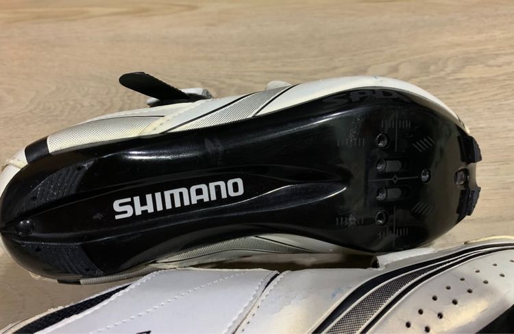 รองเท้าคลีท รองเท้า ปั่นจักรยานเสื้อหมอบ  shimano รุ่น SH-R087WR size 41 น้ำหนักเบา ตามสภาพ ล็อคในตัว  รูปที่ 8