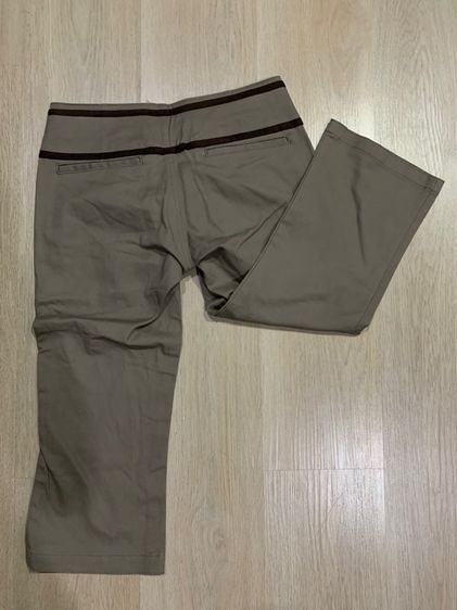 กางเกงขายาวขาสามสี่ส่วน ใส่ทำงาน ใส่ไปเที่ยว เนื้อผ้าดี สวยงามมาก made in Japan ป้ายห้อย  รูปที่ 6