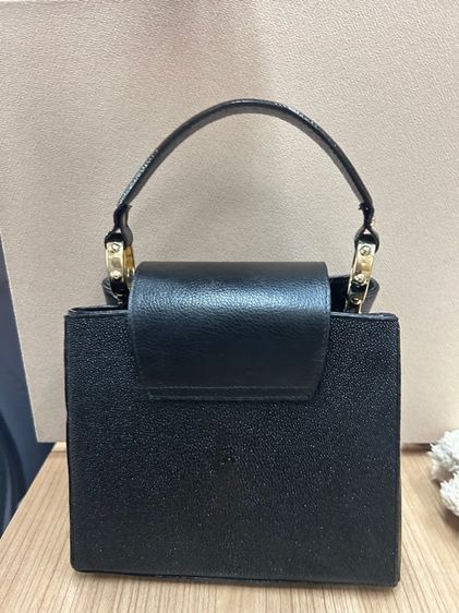 กระเป๋าหนังปลากระเบนแท้ สีดำ รูปที่ 2