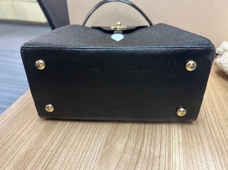 กระเป๋าหนังปลากระเบนแท้ สีดำ รูปที่ 3