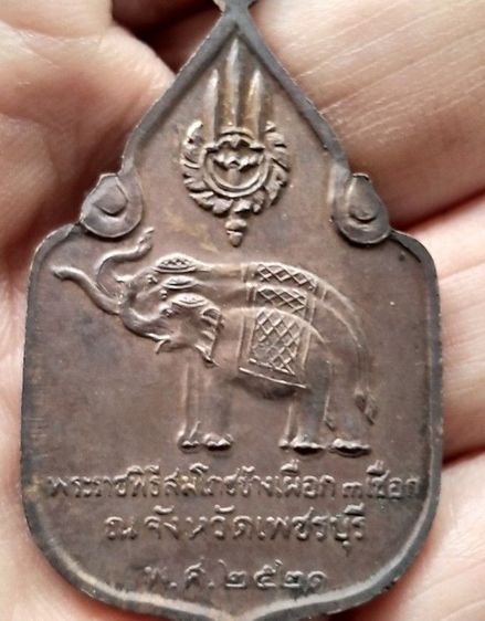 เหรียญสมโภชน์ช้างเผือก ในหลวงรัชกาลที่9 สองเหรียญ นราธิวาส 2520 เพชรบุรี2521 รูปที่ 18