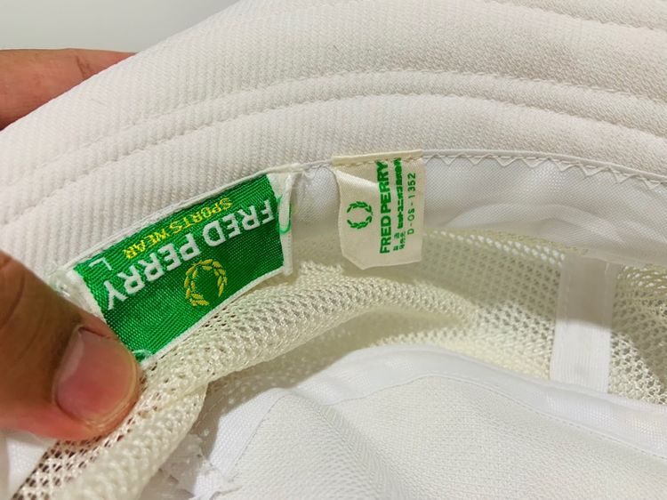 หมวก FRED PERRY แท้ 💯 สภาพดีมาก ทรงสวย ดีเทลสวย หายากน่าสะสมครับ รูปที่ 5