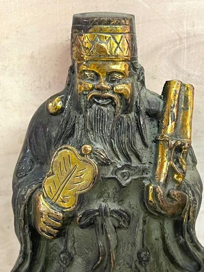 เทพเจ้า ฮกลกซิ่ว ทองเหลืองสะสม A3 รูปที่ 9