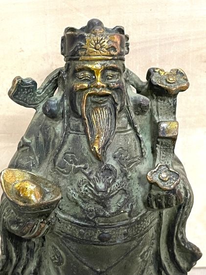 เทพเจ้า ฮกลกซิ่ว ทองเหลืองสะสม A3 รูปที่ 10