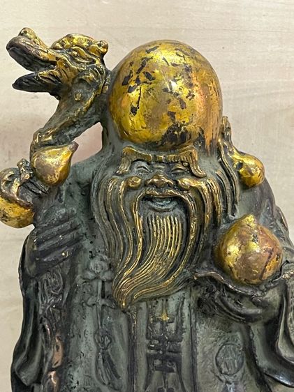 เทพเจ้า ฮกลกซิ่ว ทองเหลืองสะสม A3 รูปที่ 13