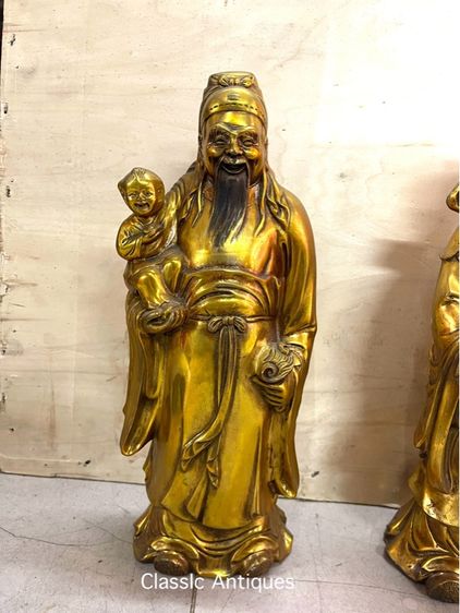 เทพเจ้า ฮกลกซิ่ว ทองเหลืองสะสม A4 รูปที่ 4