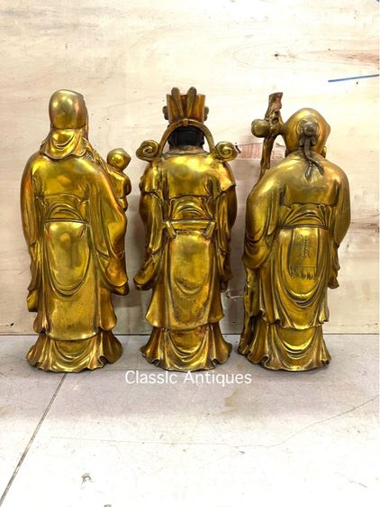 เทพเจ้า ฮกลกซิ่ว ทองเหลืองสะสม A4 รูปที่ 8