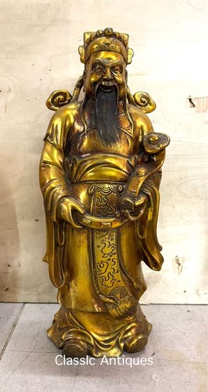 เทพเจ้า ฮกลกซิ่ว ทองเหลืองสะสม A4 รูปที่ 5