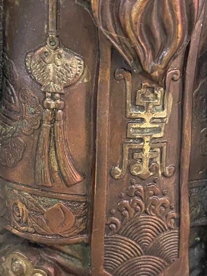 เทพเจ้า ฮกลกซิ่ว องค์ใหญ่ ทองเหลืองสะสม A5 รูปที่ 14