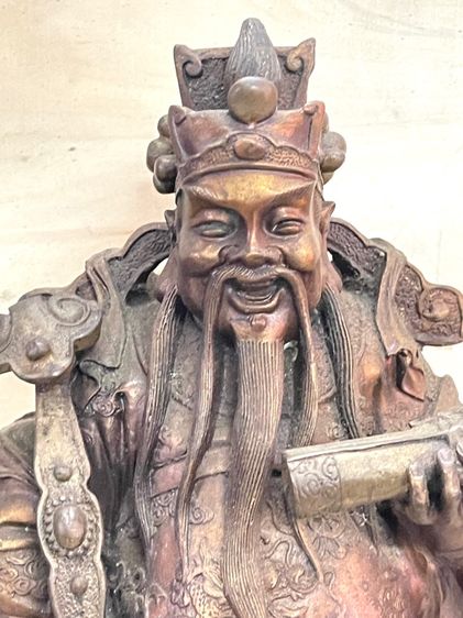 เทพเจ้า ฮกลกซิ่ว องค์ใหญ่ ทองเหลืองสะสม A5 รูปที่ 8