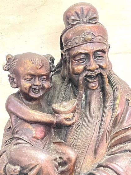 เทพเจ้า ฮกลกซิ่ว องค์ใหญ่ ทองเหลืองสะสม A5 รูปที่ 5