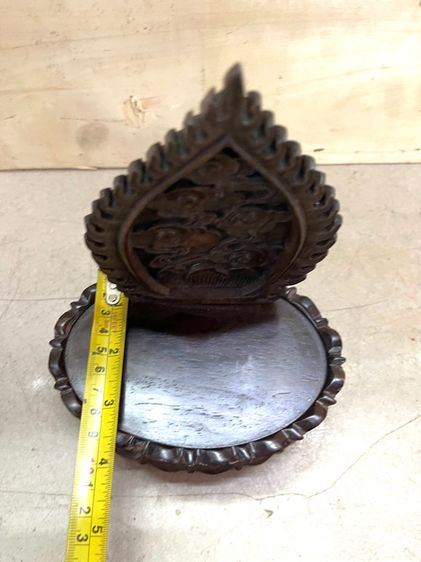 ฐานบัว ไม้แกะสลักสะสม A1 รูปที่ 12